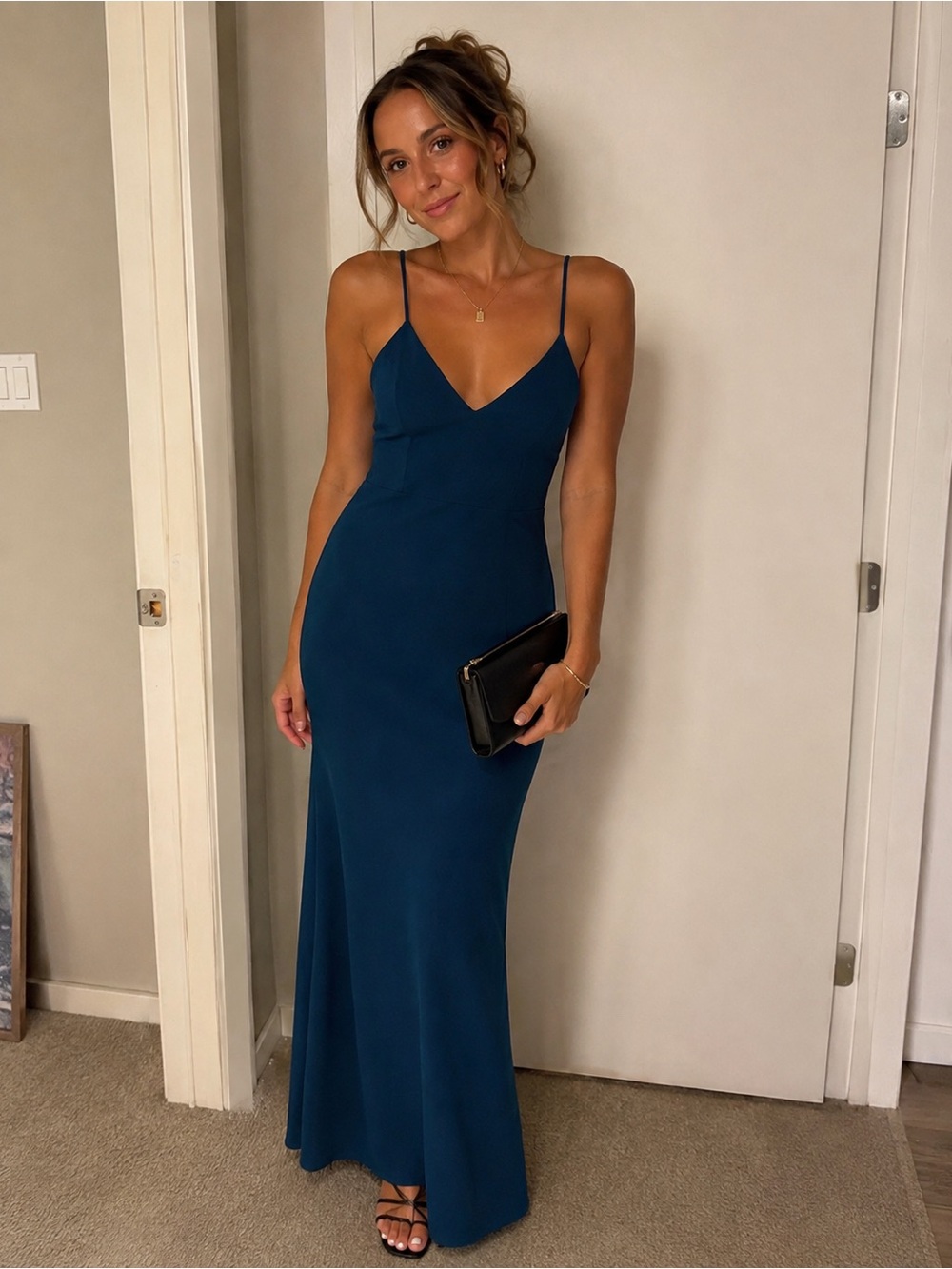 Lulu's Backless Mermaid Maxi Dress